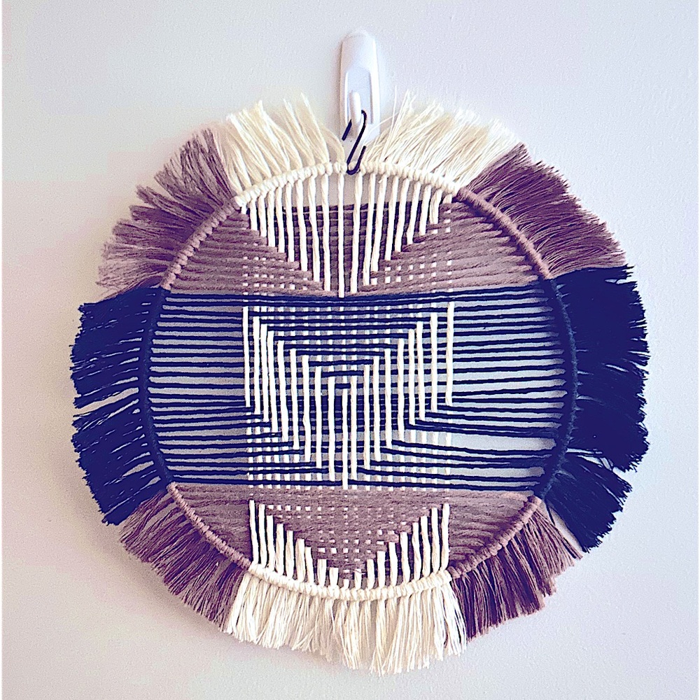 NEW: Handwoven Geometric Weaving Artwork / Home Decor, By Soul Embellishments